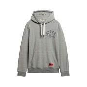 Sweater Superdry Sweat à capuche Track Field gris