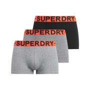 Korte Broek Superdry Boxers lot de 3 coupe classique noir