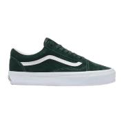 Lage Sneakers Vans Baskets Old Skool LX en cuir vert