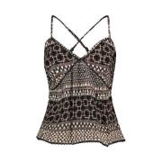 Blouse Superdry Débardeur imprimé tissé sans manches