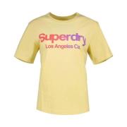 T-shirt Korte Mouw Superdry T-shirt Tonal Rainbow Core