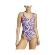 Badpak adidas Maillot de bain 1 pièce Essentials Animal Print Dos en U