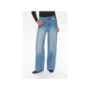 Flared/Bootcut Nümph Nubrooklyn Jeans Glam 706221 Blue Denim Silver Fo...