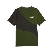 T-shirt Korte Mouw Puma T-shirt Power Cat vert