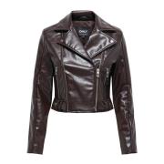 Leren Jas Only 15348979 KAMILLA-CHOCOLATE TORTE