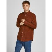 Overhemd Lange Mouw Jack &amp; Jones 12196529 CORD SHIRT-SEQUOIA