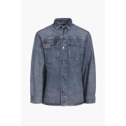 Overhemd Lange Mouw Jack &amp; Jones 12252698 SCOTT OVERSHIRT-BLUE DEN...