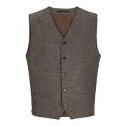 Blazer Jack &amp; Jones 12262201 WINTER TWILL WAISTCOAT-SLATE