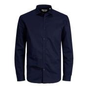 Overhemd Lange Mouw Jack &amp; Jones 12235157 CARDIFF-NAVY BLAZER