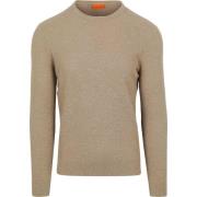 Sweater Suitable Trui Structure Slub Beige