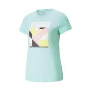 T-shirt Korte Mouw Puma T-shirt INTL GRAPHIC vert