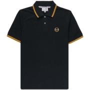 Polo Shirt Korte Mouw Sergio Tacchini 020 Twin Tipped Polo Shirt Black...