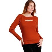 Blouse Admas Top met lange mouwen Agujero Rib