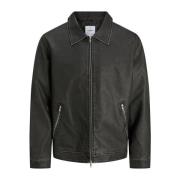 Leren Jas Jack &amp; Jones 12278839 JJECASABLANCA PU-BLACK