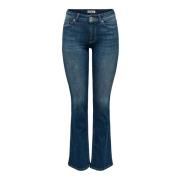 Bootcut Jeans Only 15353700 BLUSH MID FLARED-DARK BLUE DENIM