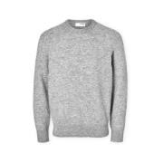 Trui Selected Noos Rai Knit - Light Grey Melange