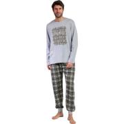 Pyjama's / nachthemden Admas Pyjama broek top lange mouwen Never Give ...