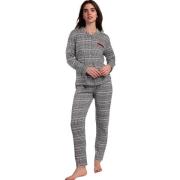 Setjes Admas Pyjama broek top lange mouwen Houdstooth