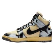Hoge Sneakers Nike Dunk High 1985 Black Acid Wash