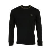 T-Shirt Lange Mouw Fred Perry Long Sleeved Twin Tipped Tee Shirt