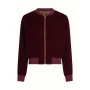 Broek King Louie 09094 Bessie Jacket Gamine Velvet Bordeaux Red