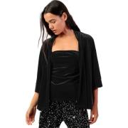 Vest Admas Driekwart fluwelen kimono jas Velour And Lace