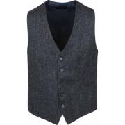 Blazer Suitable Gilet Birds Eye Navy