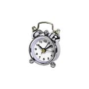 Klokken Hama Réveil Nostalgia Quartz Analogique Rond Blanc Argenté