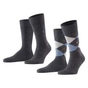 Socks Burlington Everyday 2-Pack Antraciet 3081