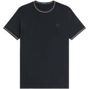 T-shirt Korte Mouw Fred Perry Fp Twin Tipped T-Shirt