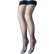 High socks Trasparenze Autoreggente Microrete Ambra