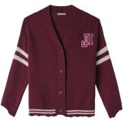 Vest Hinnominate Cardigan Con Rotture, Righe E Patch College