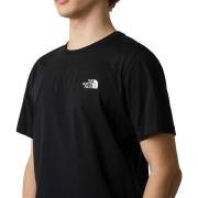 T-Shirt Lange Mouw The North Face VERTICAL LOGO SS TEE black