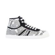Hoge Sneakers Kawasaki Kawasaki News paper Canvas Boot K202413 1002 Wh...
