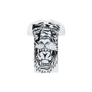 T-shirt Korte Mouw Ed Hardy Big-Tiger T-Shirt White
