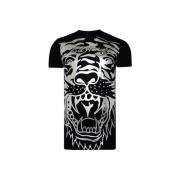 T-shirt Korte Mouw Ed Hardy Big-Tiger T-Shirt Black