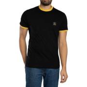 T-shirt Korte Mouw Trojan Vlag-embleem T-shirt met ringband
