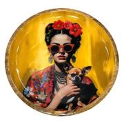 Schaaltjes en manden Signes Grimalt Vrouw Bord Bloemen L