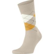 Socks Burlington Manchester Sok Ruit Ecru 4850