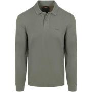 Polo Shirt Lange Mouw BOSS Petempestolong Long Sleeve Polo Groen