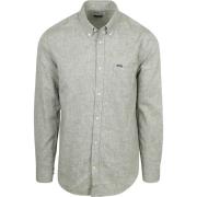 Overhemd Lange Mouw Barbour Shirt Nelson Tailored Groen