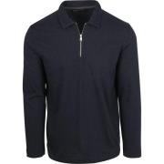 Sweater Marc O'Polo Longsleeve Half-Zip Polo Navy