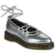 Ballerina's Dr. Martens Elphie II Lace Up Silver Metallic Patent Lampe...