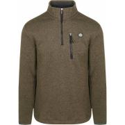 Sweater Superdry Half Zip Pullover Fleece Olive