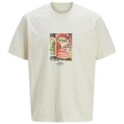 T-shirt Korte Mouw Jack &amp; Jones 12273494 antiquewhit
