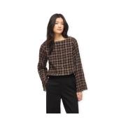 Blouse Vila Top Ebla - Coffe Bean/Birch