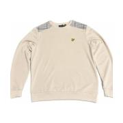 Sweater Lyle &amp; Scott Check Panelled Crew Neck Sweatshirt Cove