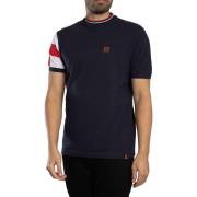 T-shirt Korte Mouw Trojan T-shirt van piqué met vlagprint