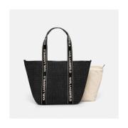 Boodschappentas Karl Lagerfeld K/ESSENTIAL RAFFIA BAG