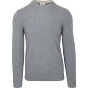 Sweater Profuomo Pullover Wol Blend Blauw